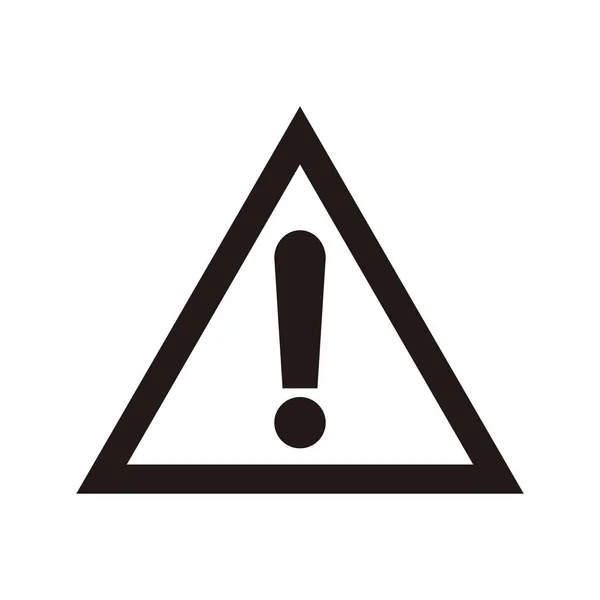 Signe Danger Exclamation Icône Signe Attention Signal Alerte Danger — Image vectorielle
