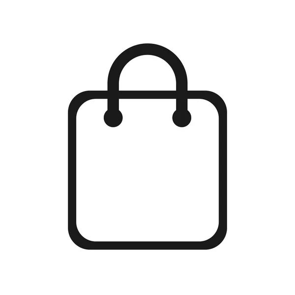 Icono Bolsa Compras Bolsa Vector Icono — Archivo Imágenes Vectoriales