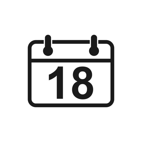 Calendar Icon Vector Calender Symbol — Stock Vector