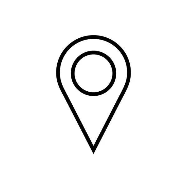 Pin Icône Vecteur Icône Localisation Icône Pointeur Carte — Image vectorielle