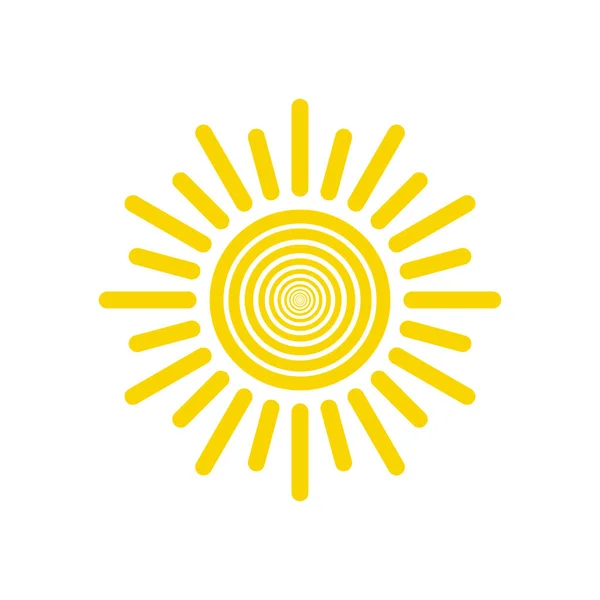 Вектор Значка Сонця Векторна Іконка Сонячної Лінії — стоковий вектор