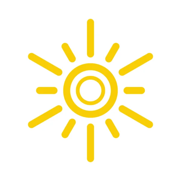 Sun Icon Vector Sun Line Vector Icon — Stock Vector