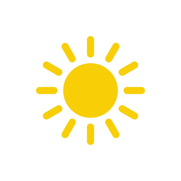 Güneş Ikonu Vektörü Güneş Çizgisi Vektör Simgesi — Stok Vektör