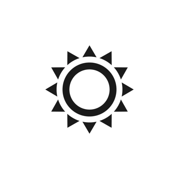 Sonnensymbolvektor Sonnenlinienvektorsymbol — Stockvektor