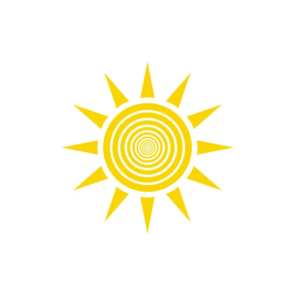 Вектор Иконок Солнца Векторный Значок Солнечной Линии — стоковый вектор