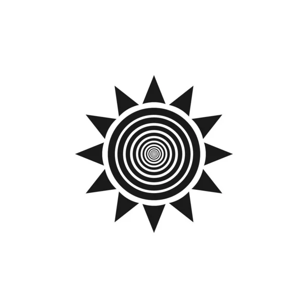 サンアイコンベクトル 太陽線ベクトルのアイコン — ストックベクタ