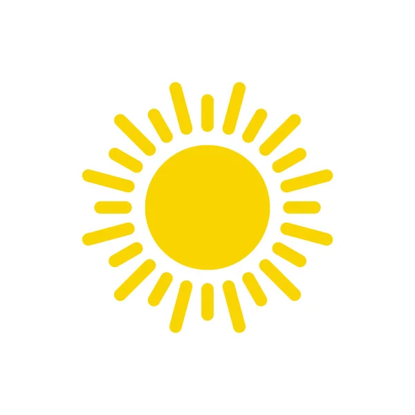 Sun Icon Vector Sun Line Vector Icon — Stock Vector