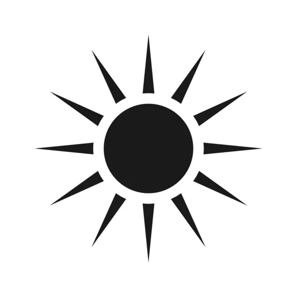 Vettore Icone Solari Sole Linea Vettoriale Icona — Vettoriale Stock