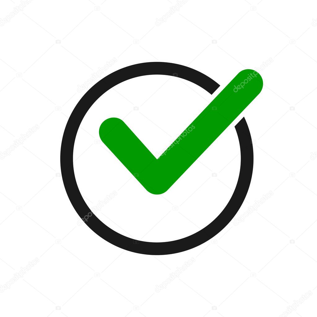 check icon vector. check mark icon. check list button icon