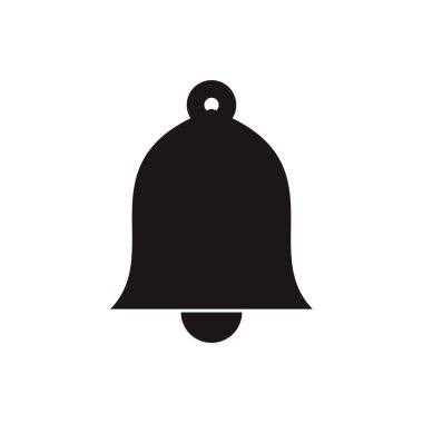 Bell Simgesi vektörü. Web sitenizin tasarımı için bildirim sembolü