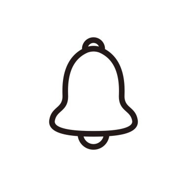 Bell Simgesi vektörü. Web sitenizin tasarımı için bildirim sembolü
