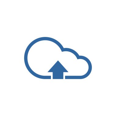 Bulut vektör simgesi. Bulut simgesi illüstrasyon vektör sembolü