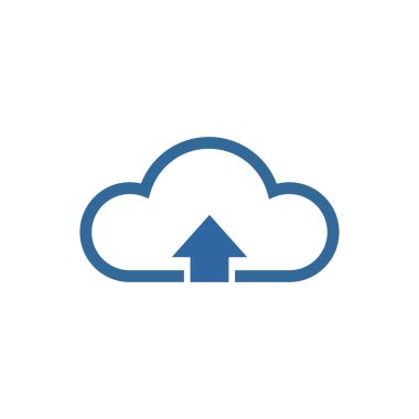 Bulut vektör simgesi. Bulut simgesi illüstrasyon vektör sembolü