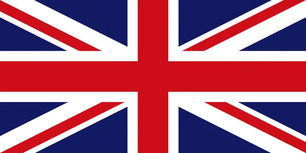 Egyesült Királyság Zászló Zászló Great Britain Brit Zászló Union Jack — Stock Vector