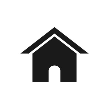 Ev ikonu. Ev vektörü simgesi