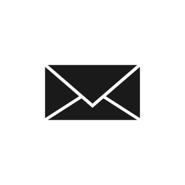 Posta vektör simgesi. E- posta simgesi. Zarf çizimi. İleti