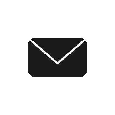 Posta vektör simgesi. E- posta simgesi. Zarf çizimi. İleti