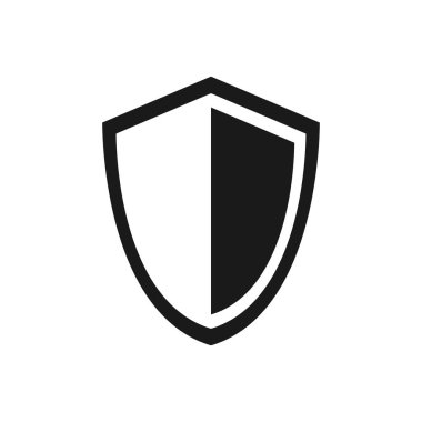 Kalkan vektör simgesi. Koruma ikonu vektörü. Güvenlik vektör simgesi