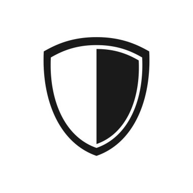 Kalkan vektör simgesi. Koruma ikonu vektörü. Güvenlik vektör simgesi