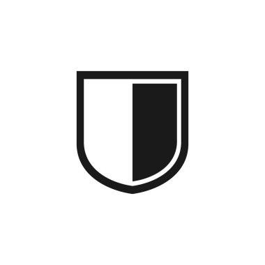 Kalkan vektör simgesi. Koruma ikonu vektörü. Güvenlik vektör simgesi