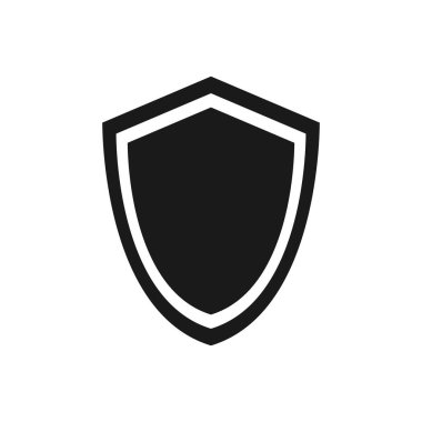 Kalkan vektör simgesi. Koruma ikonu vektörü. Güvenlik vektör simgesi