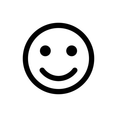 Gülümse ikon. Mutlu yüz sembolü Web tasarımınız için gülümseme simgesi.