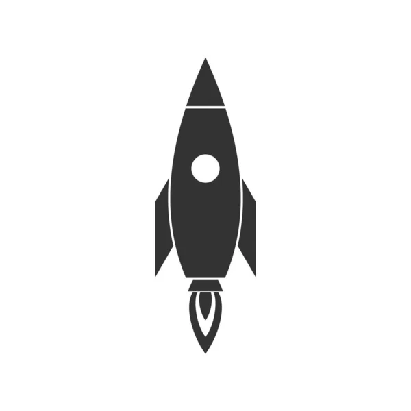 Rocket Vector Icon Start Concept Symbol Space Roket Ship — Stock Vector