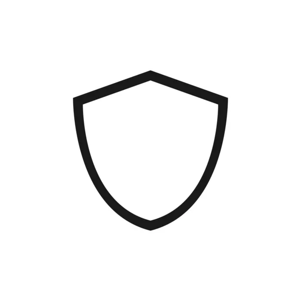 Значок Вектора Щита Вектор Значка Защиты Значок Вектора Безопасности — стоковый вектор