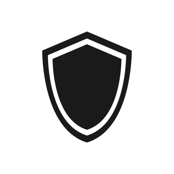 Ikona Wektora Osłony Wektor Ikony Ochrony Ikona Wektora Bezpieczeństwa — Wektor stockowy