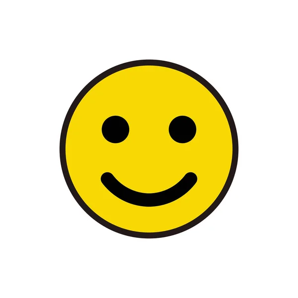 Icono Sonrisa Símbolo Cara Feliz Smile Icono Para Diseño Web — Archivo Imágenes Vectoriales