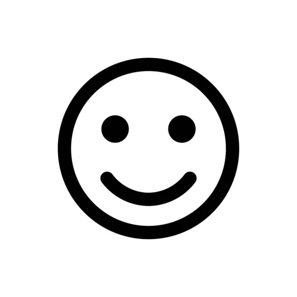 Icono Sonrisa Símbolo Cara Feliz Smile Icono Para Diseño Web — Vector de stock