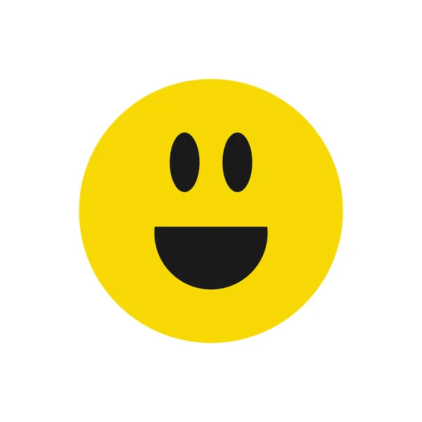 Icono Sonrisa Símbolo Cara Feliz Smile Icono Para Diseño Web — Archivo Imágenes Vectoriales