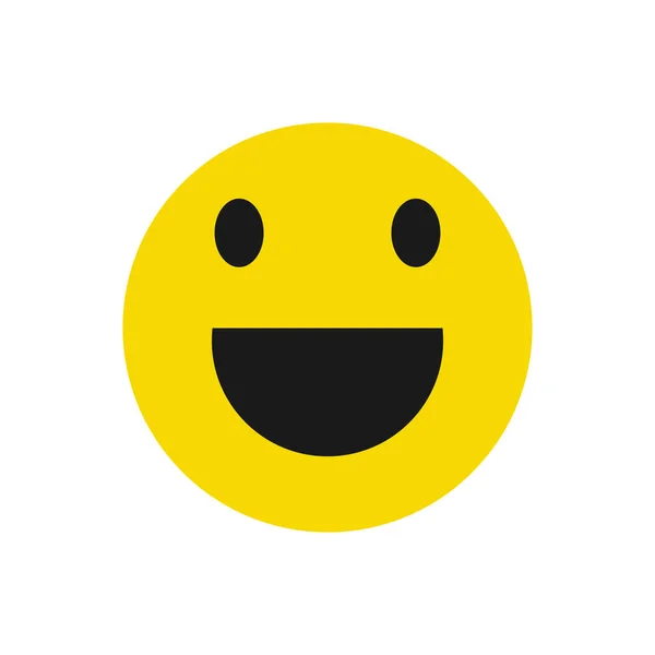 Icono Sonrisa Símbolo Cara Feliz Smile Icono Para Diseño Web — Archivo Imágenes Vectoriales