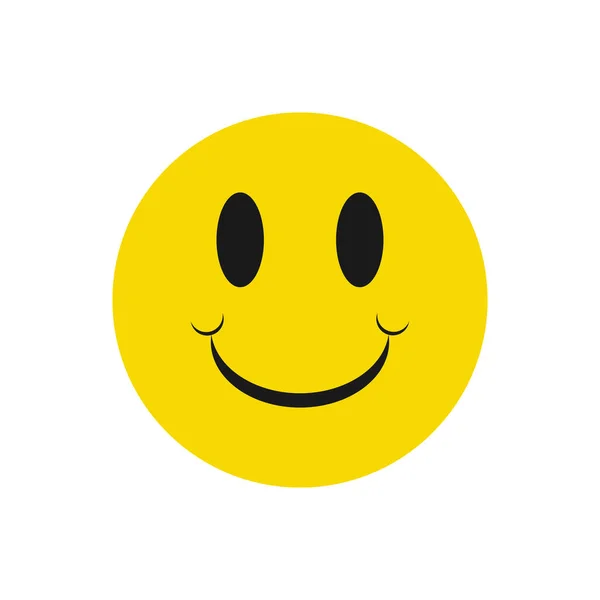 Uśmiechnij Się Szczęśliwy Symbol Twarzy Smile Ikona Projektowania Stron Internetowych — Wektor stockowy