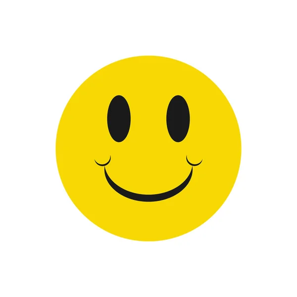 Icono Sonrisa Símbolo Cara Feliz Smile Icono Para Diseño Web — Vector de stock