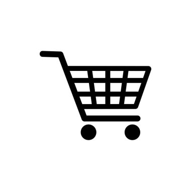 Simge vektör alışveriş. Alışveriş Sepeti simgesini