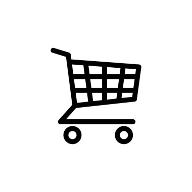 Simge vektör alışveriş. Alışveriş Sepeti simgesini