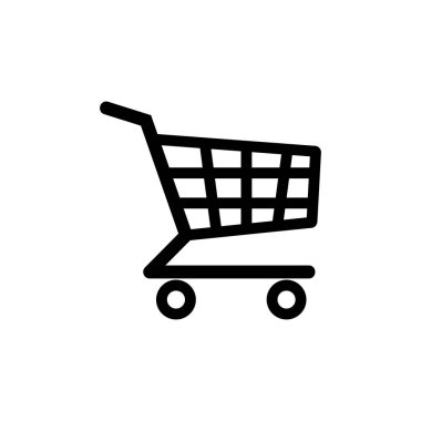 Simge vektör alışveriş. Alışveriş Sepeti simgesini