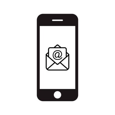 Posta vektör simgesi. E- posta simgesi. Zarf çizimi. İleti