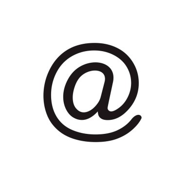 Posta vektör simgesi. E- posta simgesi. Zarf çizimi. İleti