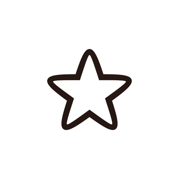 恒星Icon向量 星星矢量图标 在白色背景上孤立的流行平板风格的明星图标 网页设计的评级标志 — 图库矢量图片