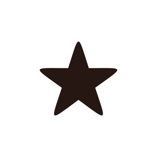 Yıldız Simgesi Vektörü Yıldız Vektör Simgesi Yıldız Simgesi Beyaz Arka — Stok Vektör