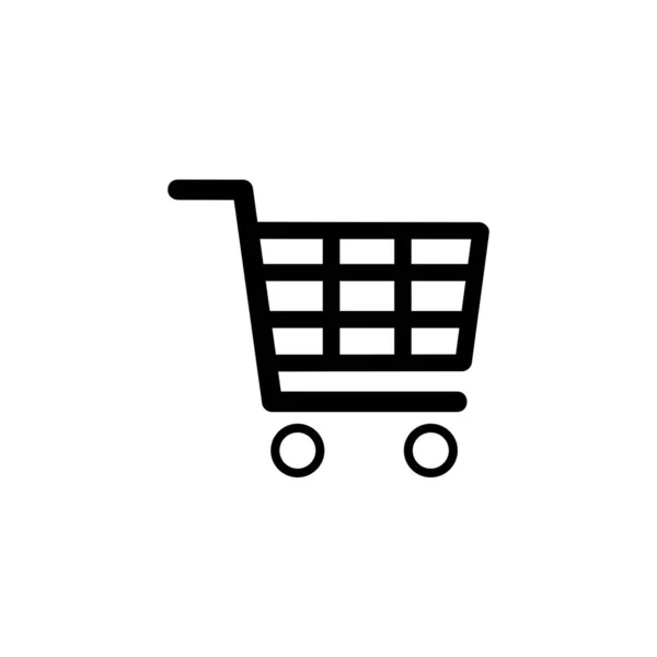 Shopping Ikonen Vektor Shopping Cart Ikonen — Stock vektor