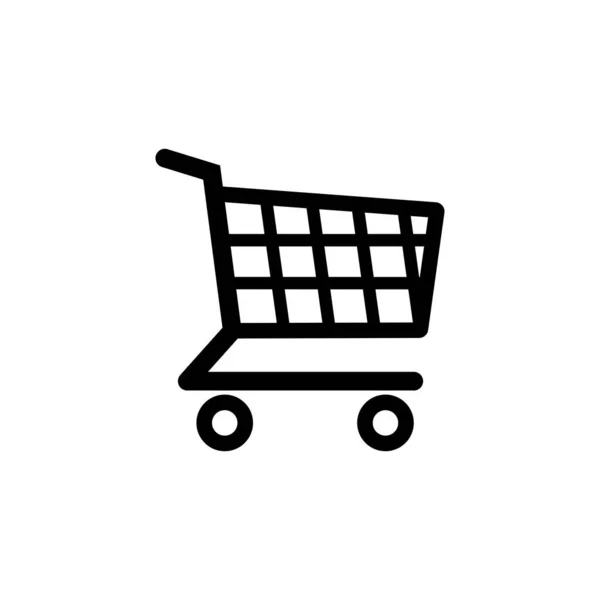 Shopping Icon Vector Shopping Cart Icon — Stock Vector