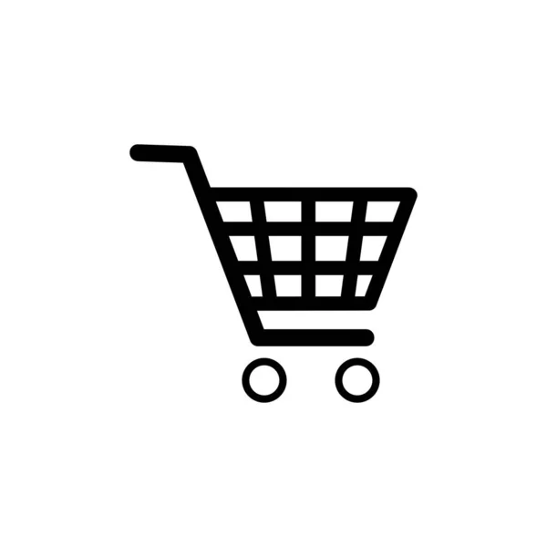 Shopping Ikonen Vektor Shopping Cart Ikonen — Stock vektor