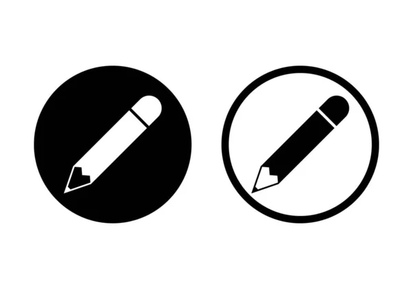 Symbolvektor Bearbeiten Bleistift Symbol Icon Vektor Anmelden — Stockvektor