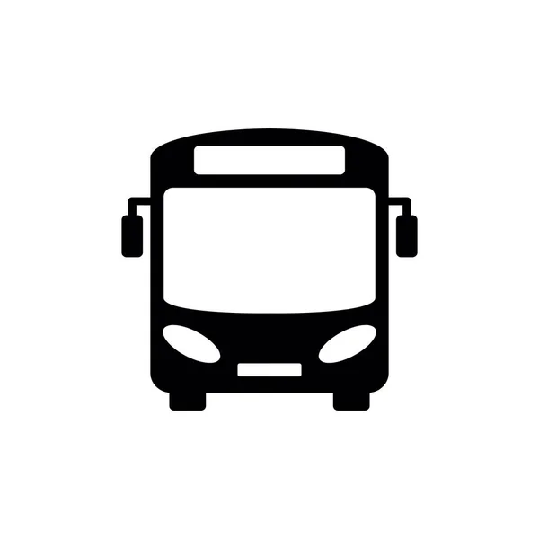 Vector Icono Autobús Icono Bus Negro Aislado Sobre Fondo Blanco — Archivo Imágenes Vectoriales