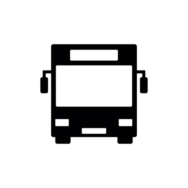 Vector Icono Autobús Icono Bus Negro Aislado Sobre Fondo Blanco — Archivo Imágenes Vectoriales