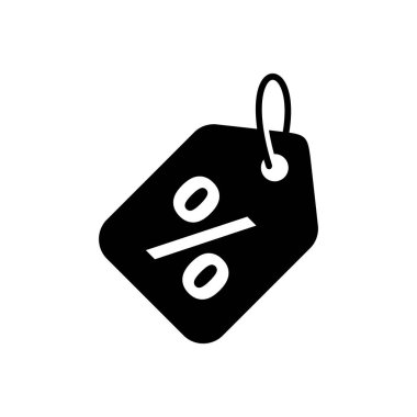 İndirimli simge vektörü. Alışveriş etiketleri. yüzde simgesi