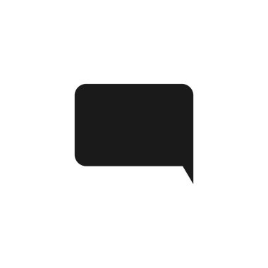 Sohbet ikonu vektörü. Sohbet Simgesi beyaz arka planda izole edilmiş modaya uygun düz stil. Web tasarımı için konuşma balonu sembolü